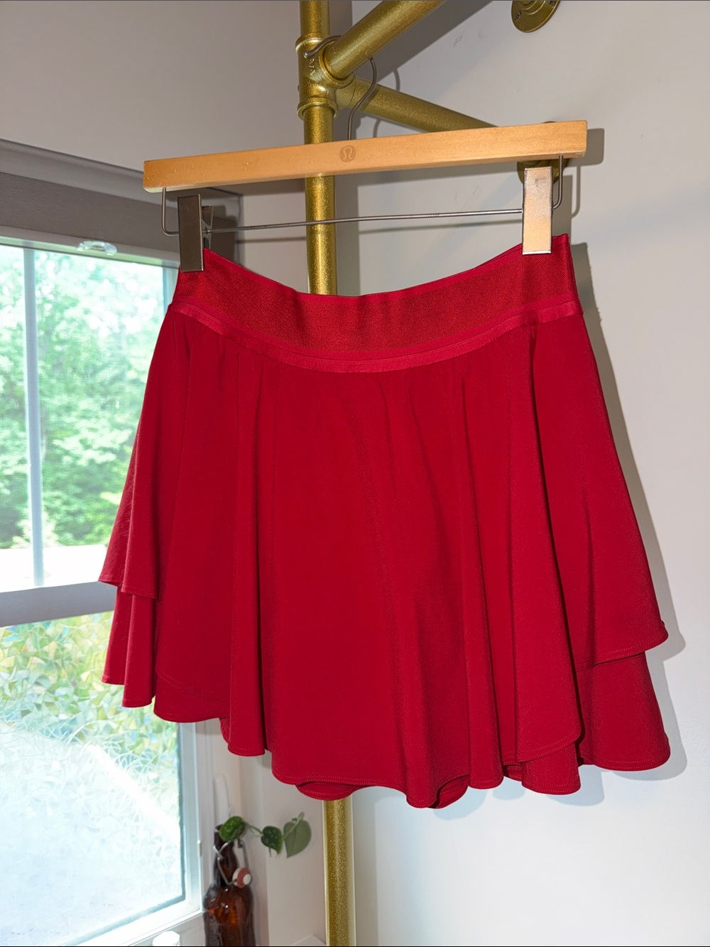 lululemon athletica Red Layered Circle Skirt